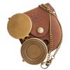 Retro Compass Storage Bag Multifunctional Pocket Watch Protective Leather Case Outdoor Survival Tool Leather Case