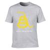 Unisexs 100 Cotton Tshirt Yellow Rattlesnake Graphic Print Casual Crew Neck Short Sleeve Tees For Daily Wear