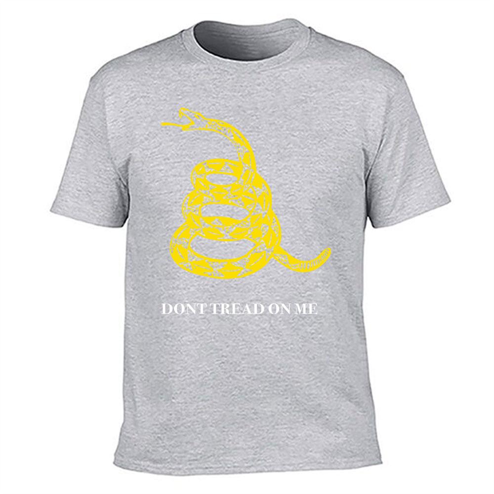 Unisexs 100 Cotton Tshirt Yellow Rattlesnake Graphic Print Casual Crew Neck Short Sleeve Tees For Daily Wear