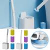 New Toilet Brush Disposable Replacement Head Cleaning Kit With Lengthened Handle Auto Lid Opening Toilet Bowl Cleaner Pad Kit