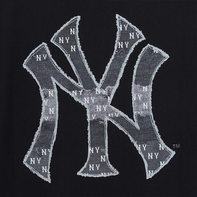 MLB Unisex Loose Faux Denim Back Label Short Sleeve Tee 3ATSM0663