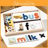 Wooden Alphabet Puzzle Educational Toy For Children Learning Word Building