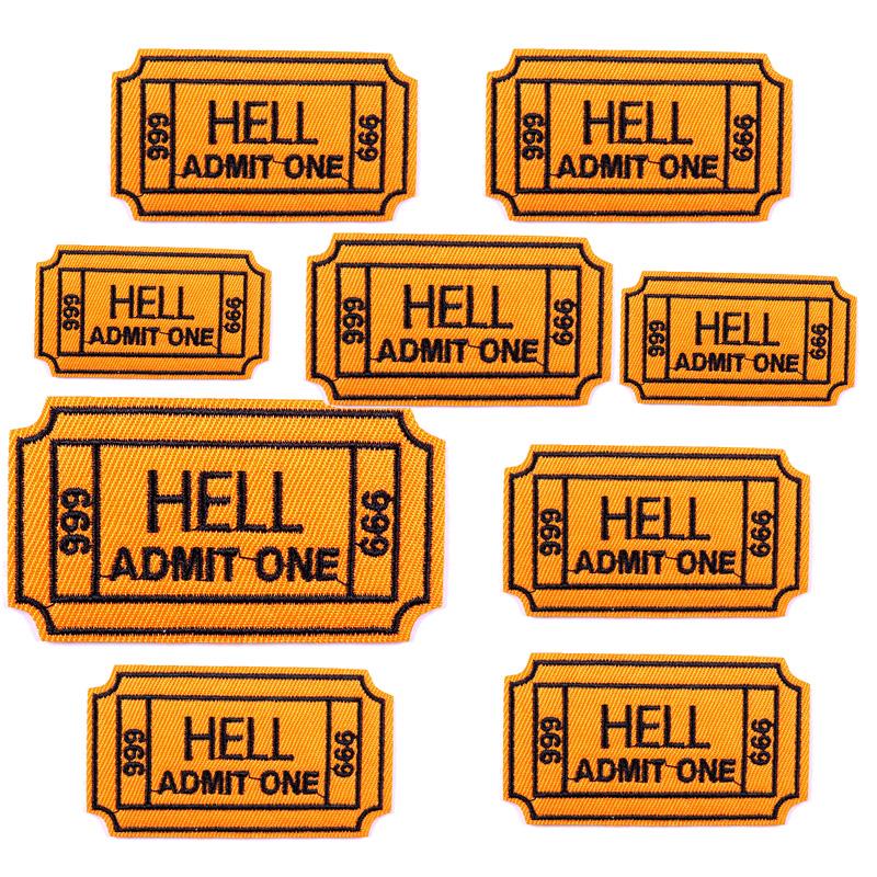 5pcs Cartoon Patch Letter Slogan Embroidery Patch Iron On Patches For Clothing Thermoadhesive Patches For Clothes Jeans Sew Diy