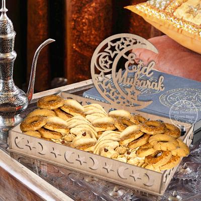 Ahşap Eid Mubarak Yemek Tepsisi Ramazan Dekorasyonu Ev İçin Eid Al Adha İslami Ramazan Kareem Müslüman Parti Dekoru Eid Mubarak Hediyeleri
