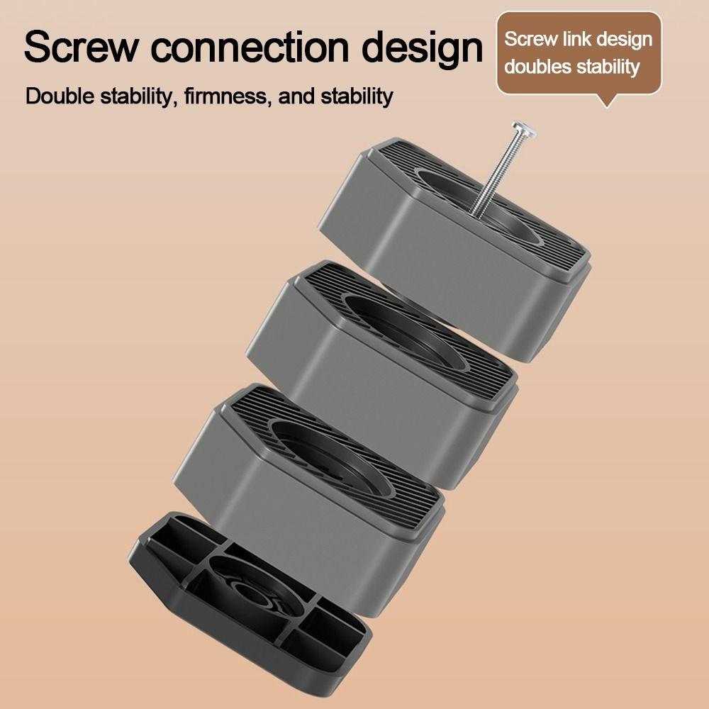 4pcs Set Height Extenders Washer and Dryer Pedestals Anti Slip Foot Pads  for Washing Machine