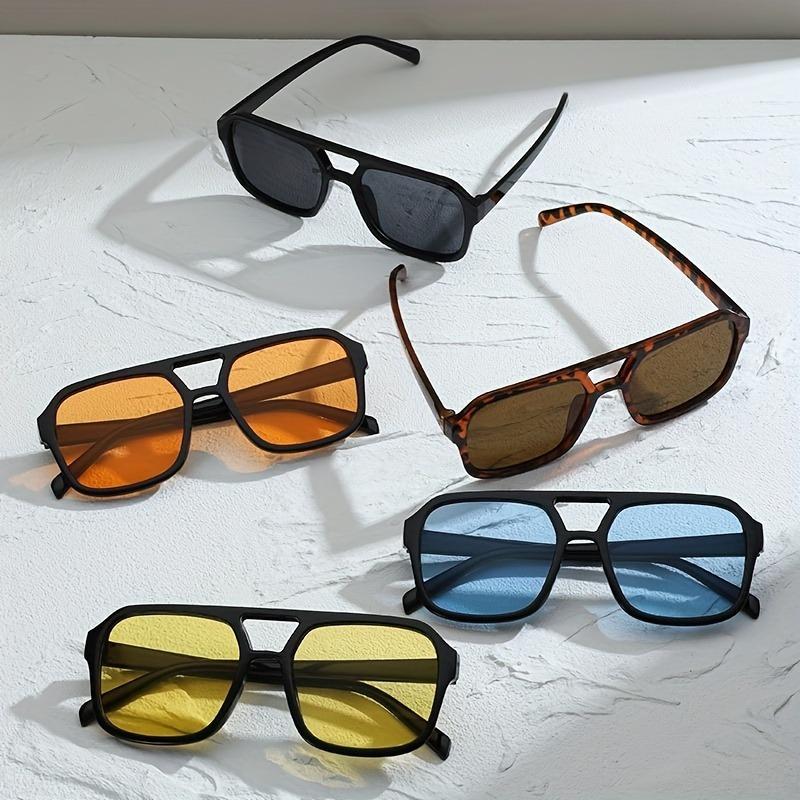 5Pack Women's Blog Style Square UV Sunglasses