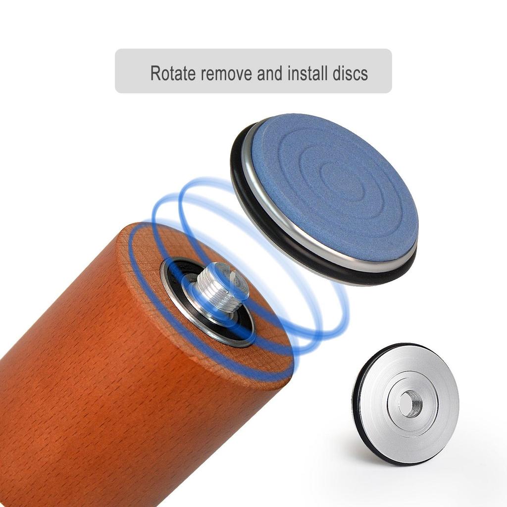 Rolling Wheel Knife Sharpener with Diamond and Ceramic Replacement Heads