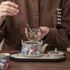 Chaxun Ice Grey Glaze Ceramic Gongfu Tea Set