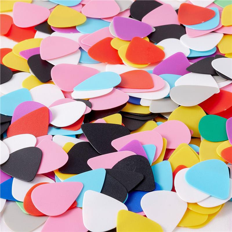 Heart-Shaped Guitar Picks: Celluloid & ABS, 0.5mm, 0.75mm, 1mm