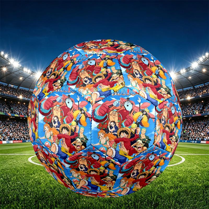 One Piece Print Size 5 Soccer Ball, PU Wear Resistant Football for Match Training and Daily Practice, Birthday Gift for Soccer Fans