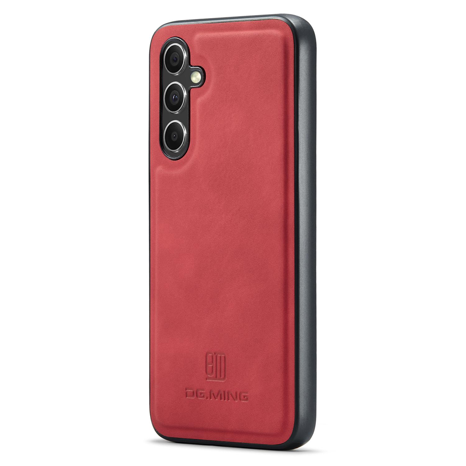 

Чохол DG.MING для Samsung Galaxy A36 5G, гібридний, зі штучної шкіри та пластику, з ТПУ Red