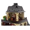 Compatible with LEGO 134085 retro series castle building medieval town center assembled building block toys