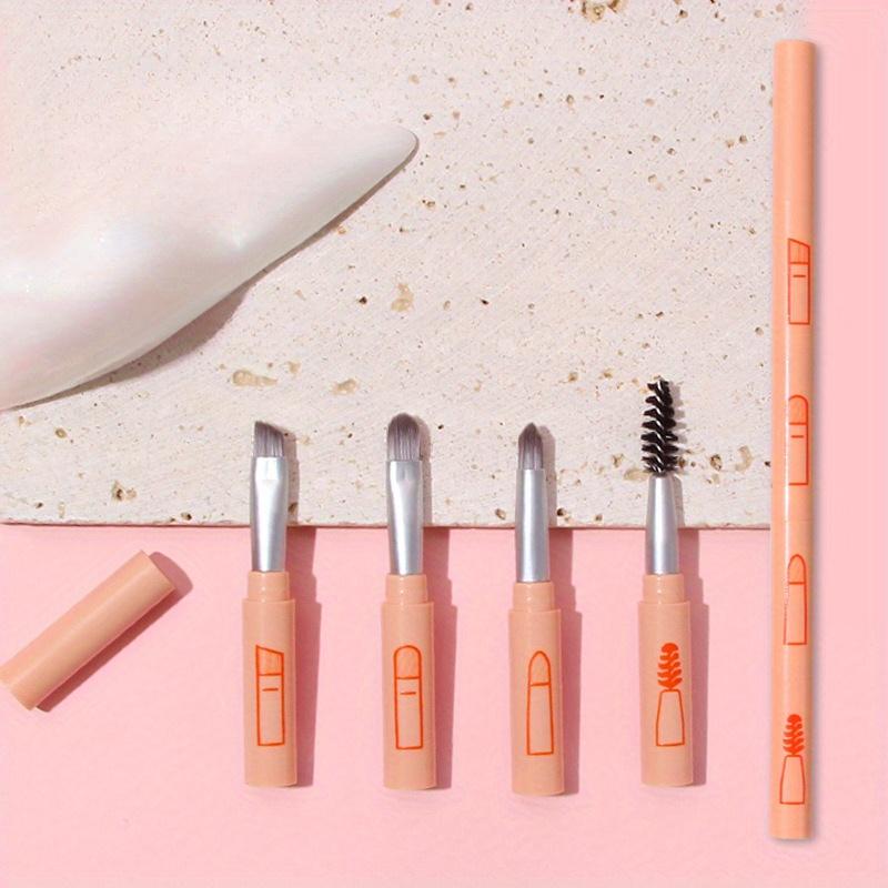 New Eye Shadow Brush 4 In 1 Single Makeup Brush 4 Sets of Eyebrow Brush Eyelash Brush Eye Shadow Brush Eyeliner Brush Lip Brush