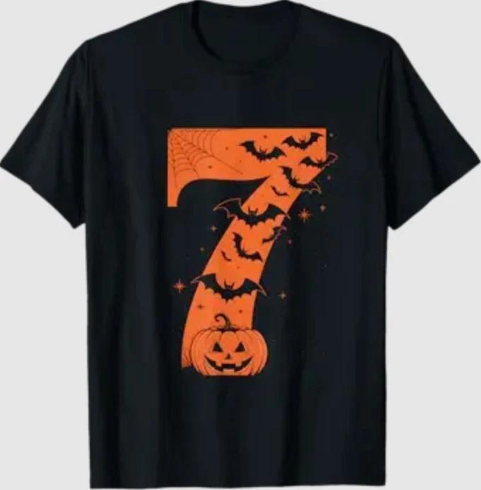 Fun Six Seven 6 7 Meme Design Couples Halloween T-Shirt S