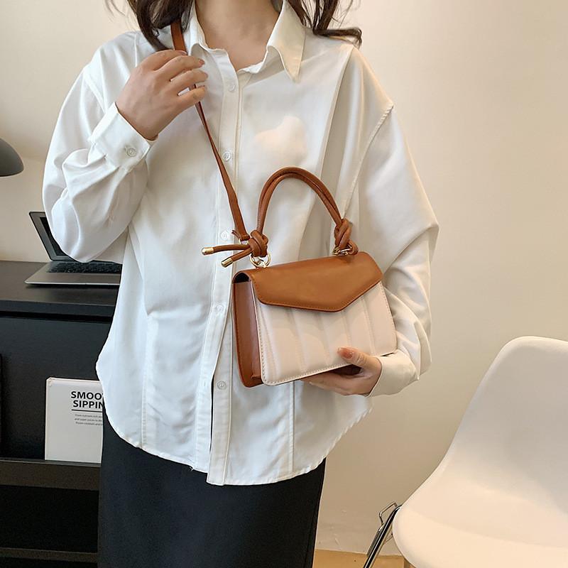 Chic Urban Minimalist Pu Material Women's Small Square Handbag With Versatile Design