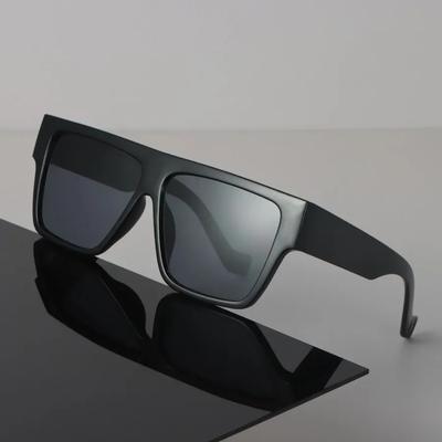 Designer Square Sunglasses Women Men Retro Black Sun Glasses Luxury Personality Eyewear Mirror Lens Oversized Brand