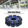 Robot Omnidirectional Wheel Omni Wheel 4in Omnidirectional Aluminium Alloy Hub Component Part for Robot  DIY