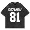 Vintage 100% Cotton T-Shirt with 24 Hollars Montreal Voyageur Fashionable Men's TV Heated T-Shirt Ilya Rozanov 81 T-Shirts Tops