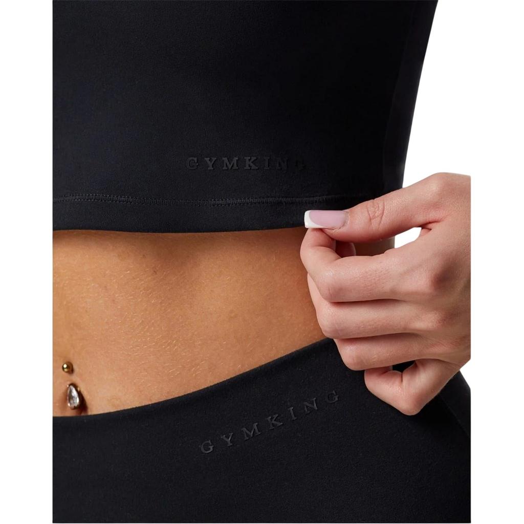 Gym King Womens/Ladies Luxe Scoop Neck Slim Crop T-Shirt