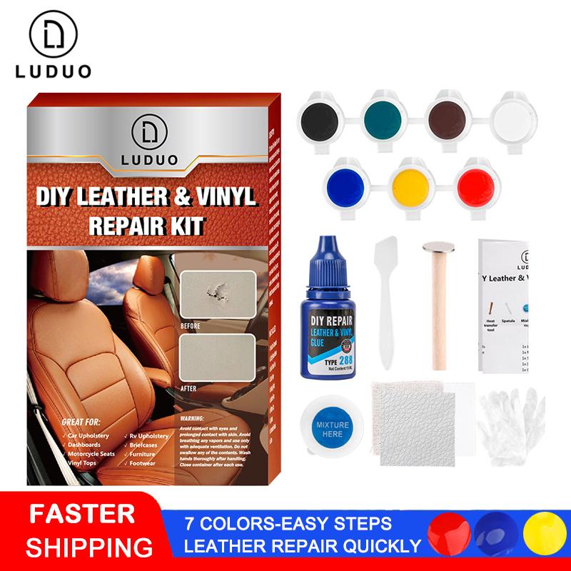 LUDUO Liquid Leather Vinyl Repair Kit Restorer Furniture Car Seats Sofa Jacket Purse Belt Shoes Cleaner Skin Repair Refurbish 1