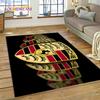 Car Logo P-Porsche 3D Printing Rug Carpet for Living Room Bedroom Home Decor,Floor Mat Non-slip for Sofa  Doormat Gift Kids Play
