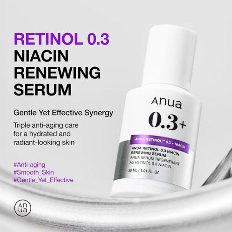 [Anua] *renewal* Nano Retinol 0.3% + Niacin Renewing Serum 30ml