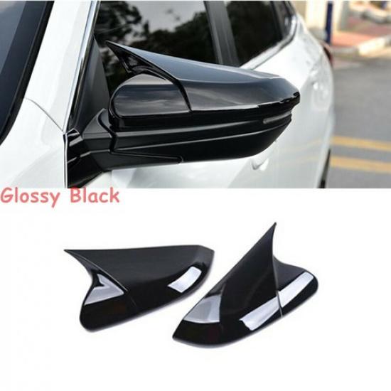 Piano Black 2X Car Side Rearview Mirror Cover Trim For Honda Civic 2016-2021
