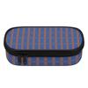 Pencil Pouch Compact Shape 300D Polyester Zipper Closure with Main Pocket Mesh Layer and Removable Pen Divider for Boys Girls