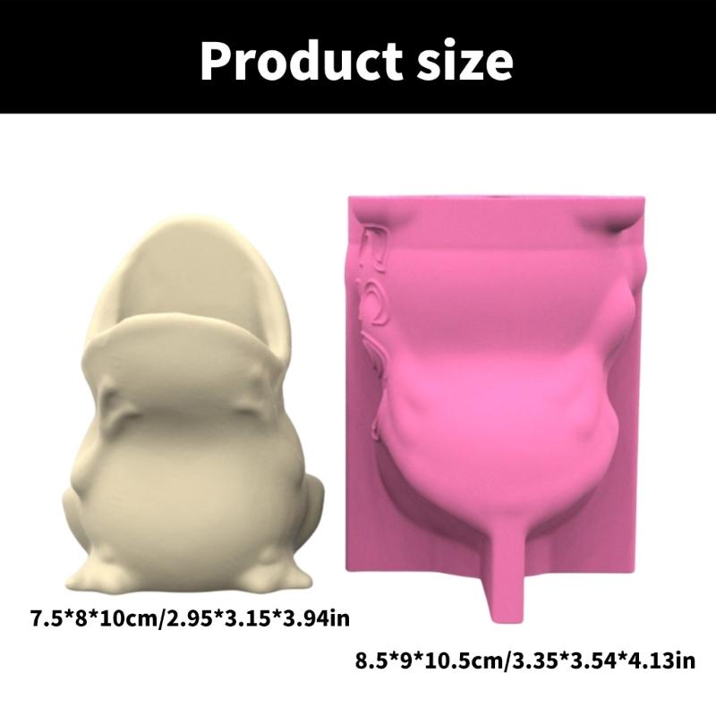 Succulent Plant Pots Silicone Mould Frogs Shape Multifuntional Handmade Planter Moulds for Epoxy Resin Concrete Casting