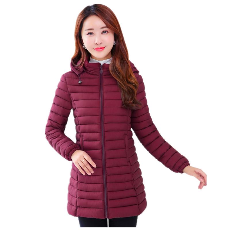 

2026 Autumn/Winter Women s Mid-Length Plus Size Slimming Cotton-Padded Coat for Middle-Aged and Elderly 6XL