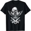 Freemason Compass Square All-seeing Eye Wings Skull Masonic T-Shirt 100% Cotton O-Neck Summer Short Sleeve Casual Mens T-shirt