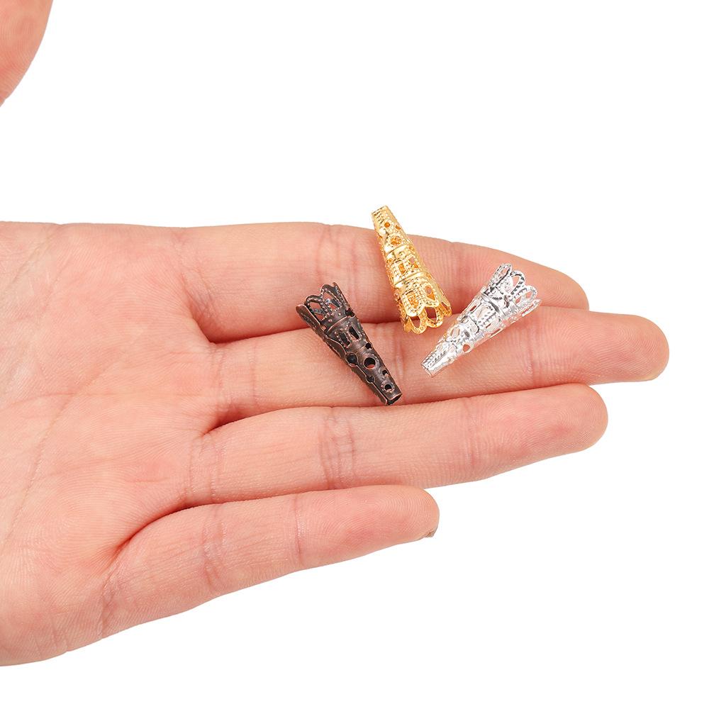 Long Flower Cup Bead Caps: 8x23mm DIY Jewelry Accessories for Hairpins, Headdress, Spacers, Pendants, and Loose Beads