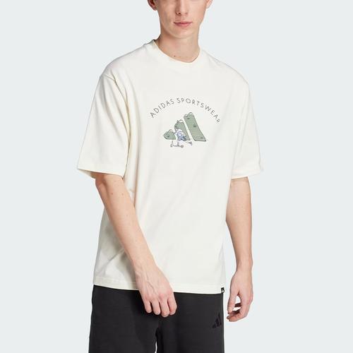 adidas Loose Casual Sports Short-Sleeve T-Shirt for Men in