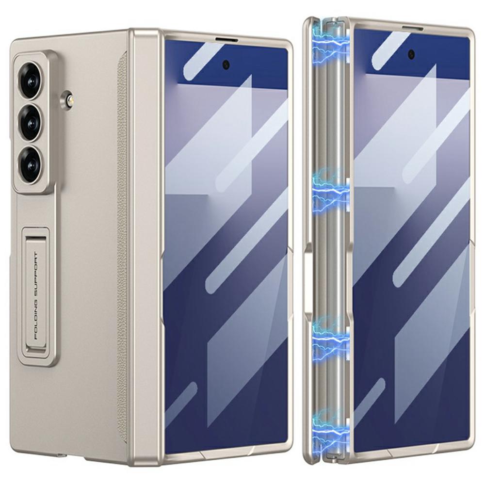 GKK For Samsung Galaxy Z Fold7 5G Case with Clear Screen Film Magnetic Hinge Kickstand Phone Cover