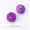 5pcs Natural Yellow Purple Flower Tray Jade Buckle Chinese Plate Buckle Silk Cheongsam Tang Style Hanfu Button Button