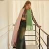 Wool Dopamine Gradient Autumn and Winter Scarf Women's Soft and Waxy Warm Scarf Shawl