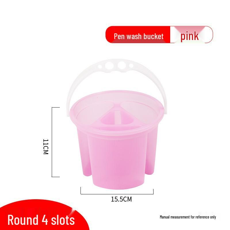Multifunctional Hand-Carry Wash Bucket with Brush, Watercolor, Oil Painting, Gouache Palette, and Drawing Supplies