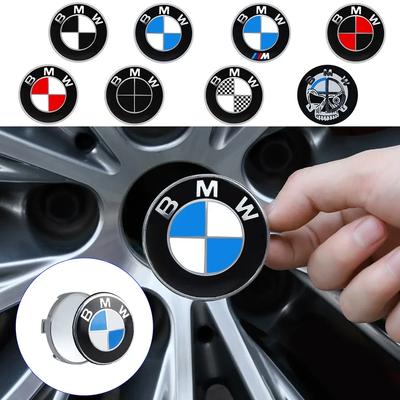 4pcs 56/60/65/68mm Car Wheel Center Hub Covers Hub Cap Decor Sticker for M F31 F34 F32 E52 E53 E60 E90 E91 E92 E93 F01 F30