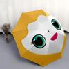 1pc Egg Character Illustration Umbrella with Plastic Handle,Suitable for All Seasons Home Travel Outdoor UmbrellaM912