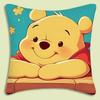 Cartoon  Winnie the Pooh Pillow Cover Cartoon Sofa Decorative Home  Printing  Cute Cushion Cover