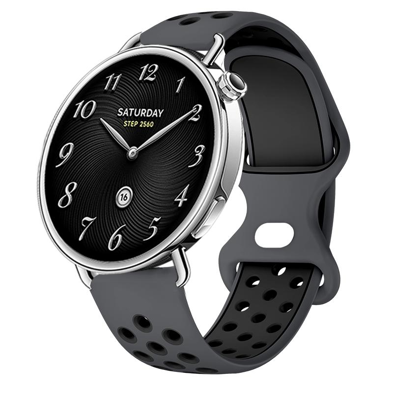 Rundloch-Armband für Xiaomi Watch S4 41mm Schnelltrocknendes Atmungsaktives Sport-Armband für Xiaomi Watch S4 41mm Weiches Silikonband