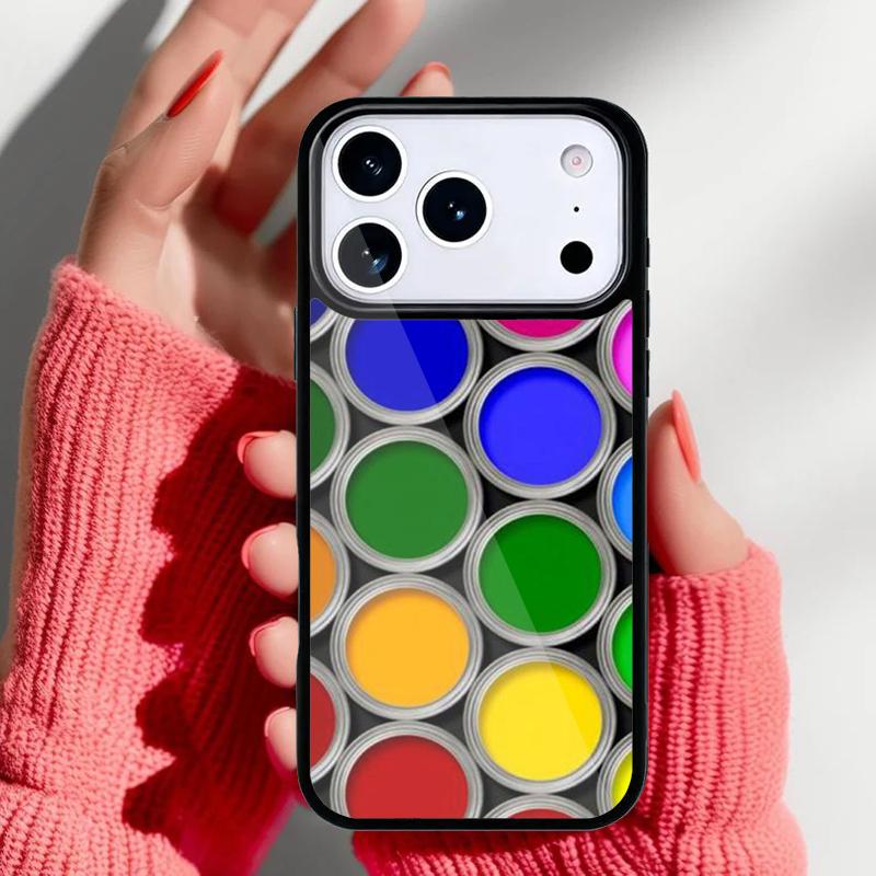 Colorful Rainbow Watercolor Phone Case for iPhone 17 16 15 14 13 Pro Max Back Cover for 12 11 Pro Coque
