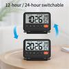 Home Digital LCD Thermometer Clock Fold Mini Travel Clock With Calendar Traveling Alarm Clock Portable Desktop Clock