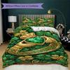 St.Patrick's Day Pattern Bedding uilt Set uilt Cover Pillowcase Home Decoration Birthday Gift (1 * duvet cover + 2 * pillowcase  without core)74