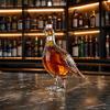 Yousheng Chicken Shape Whiskey Decanter, Hand Blown Glass Bird Liquor Dispenser, Animal Wine Pourer for Home Bar, Gift for Whiskey Lovers
