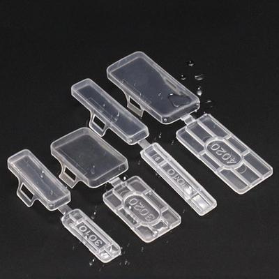 50Pcs Transparent Wire Sign Name Holder Display Identification Seal Case Plastic Cable Tie Marker Tag Cable Label Tag Box