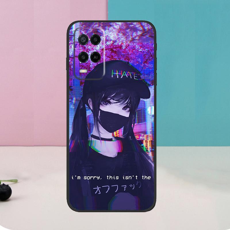 

Anime Vaporwave Glitch Case For Oppo A40 A60 A80 A76 A96 A16 A17 A57 A18 A38 A58 A78 A98 A15 A54 A74 A94 A6 A5 Pro OPPO A6 Pro