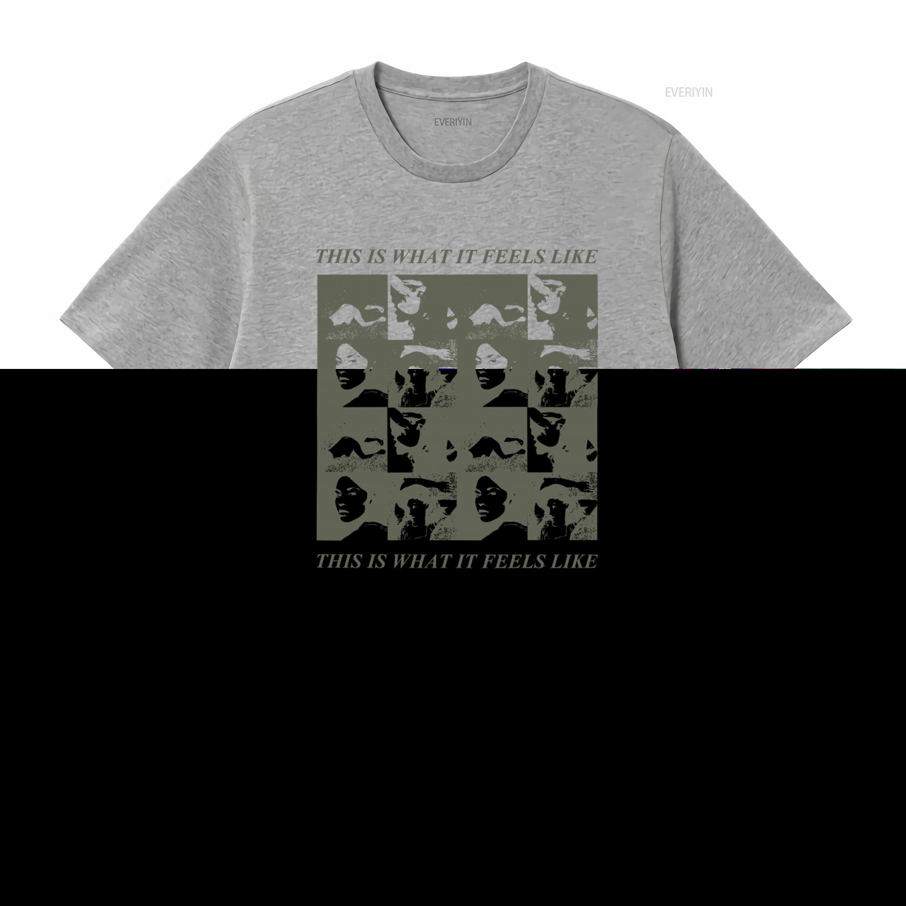 2sides This is What It Feels Like Gracie Abrams Merch T shirt vintage Washed streetwear Casual Comfortable Stretched fashion S
