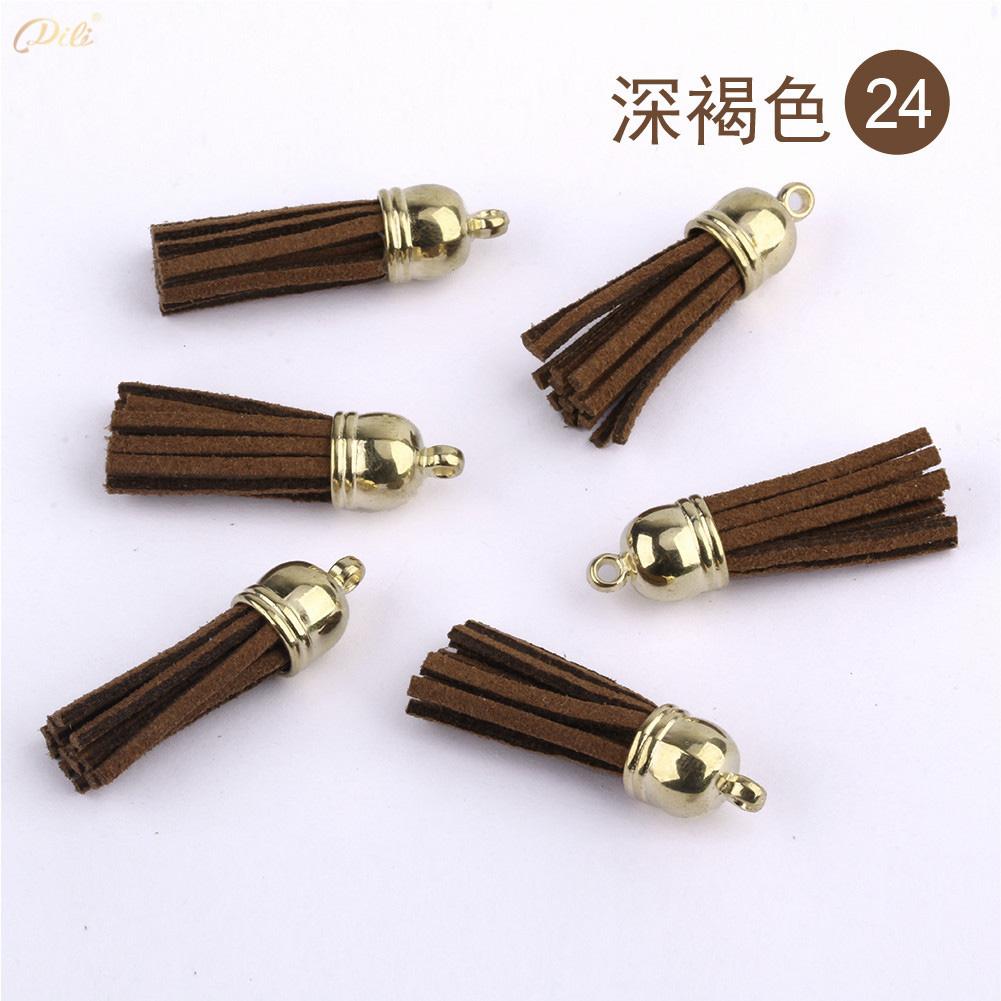 5/10/20Pcs 38mm Mini Leather Tassels Keychain Tassels For DIY Crafts Charms Earrings Bracelets Jewelry Making Supplies