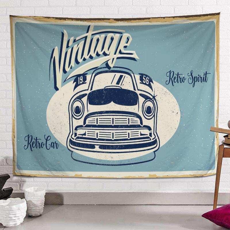 

Retro American Style Poster Tapestry Nostalgic Bar Dorm Decor Bedside Bedroom Wall Hanging Backdrop for Living Room Decoration 74x94cm(29x37in)